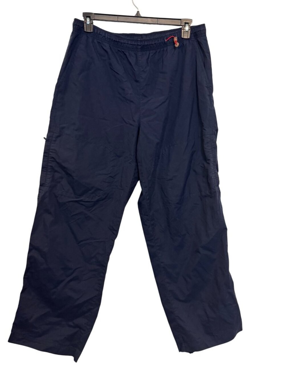 vintage Nike Mens Navy Blue Elastic Waist Lightweight Pants XL